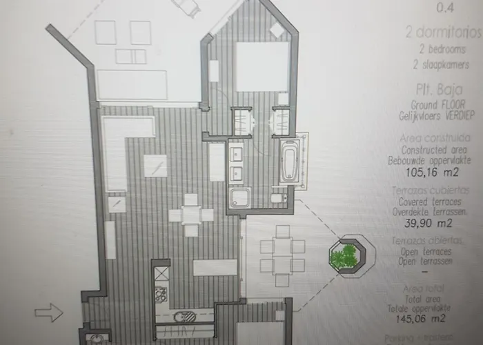 Apartment Palmmar Jardines New 2bedroom Isora 0-4 House 145m2 With Garden Palm-mar